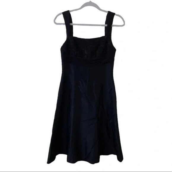 Badgley Mischka Black Lace Bodice Party Dress in Size 2 - Picture 1 of 10
